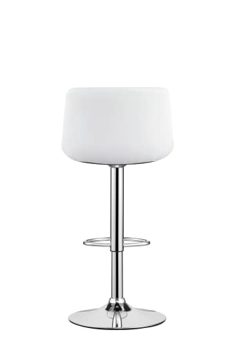 Modern Upholstered Swivel Stool for Bar and Counter