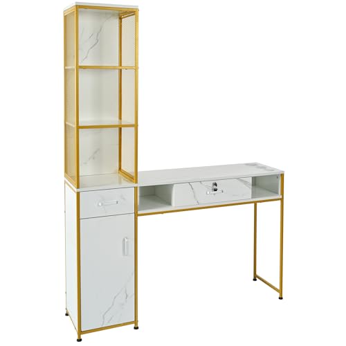 LETTY MASSAGE SERV Hair Salon Station Desk for Hair Stylist