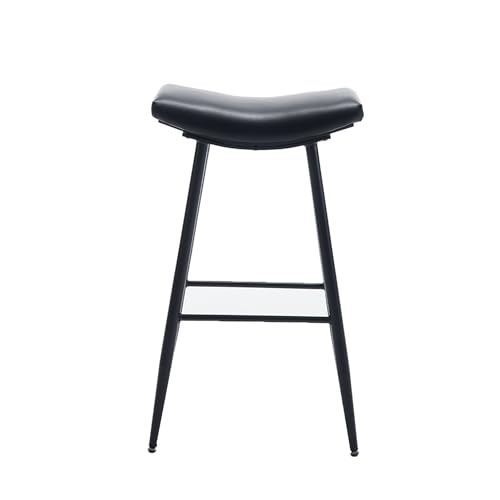 LETTY MASSAGE SERV Set of 2 Counter Height Bar Stools for Dining Room & Kitchen