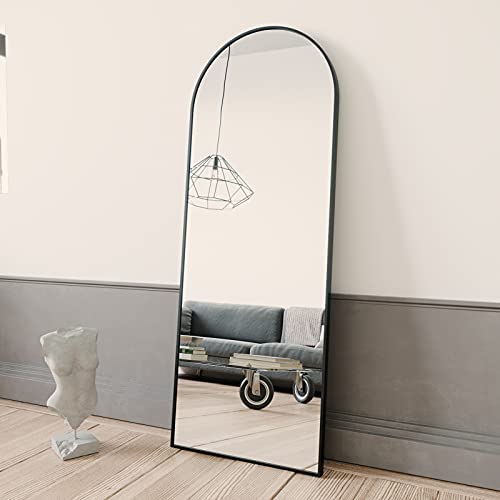 LETTY MASSAGE SERV Arch Full Length Mirror for Bedroom, Dressing Room, Black