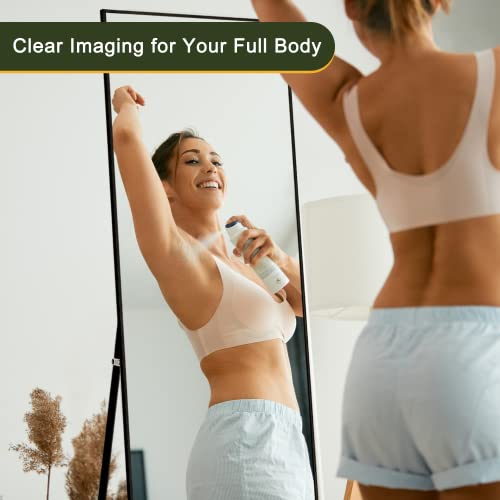 LETTY MASSAGE SERV Full Length Aluminum Alloy Mirror, 59x16 Inch