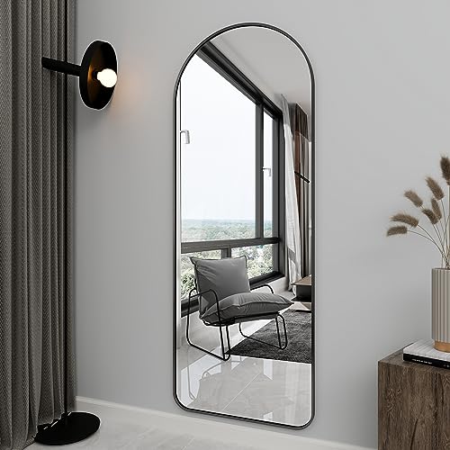 LETTY MASSAGE SERV Full Body Mirror, 64x21 Rounded Corner Floor Mirror