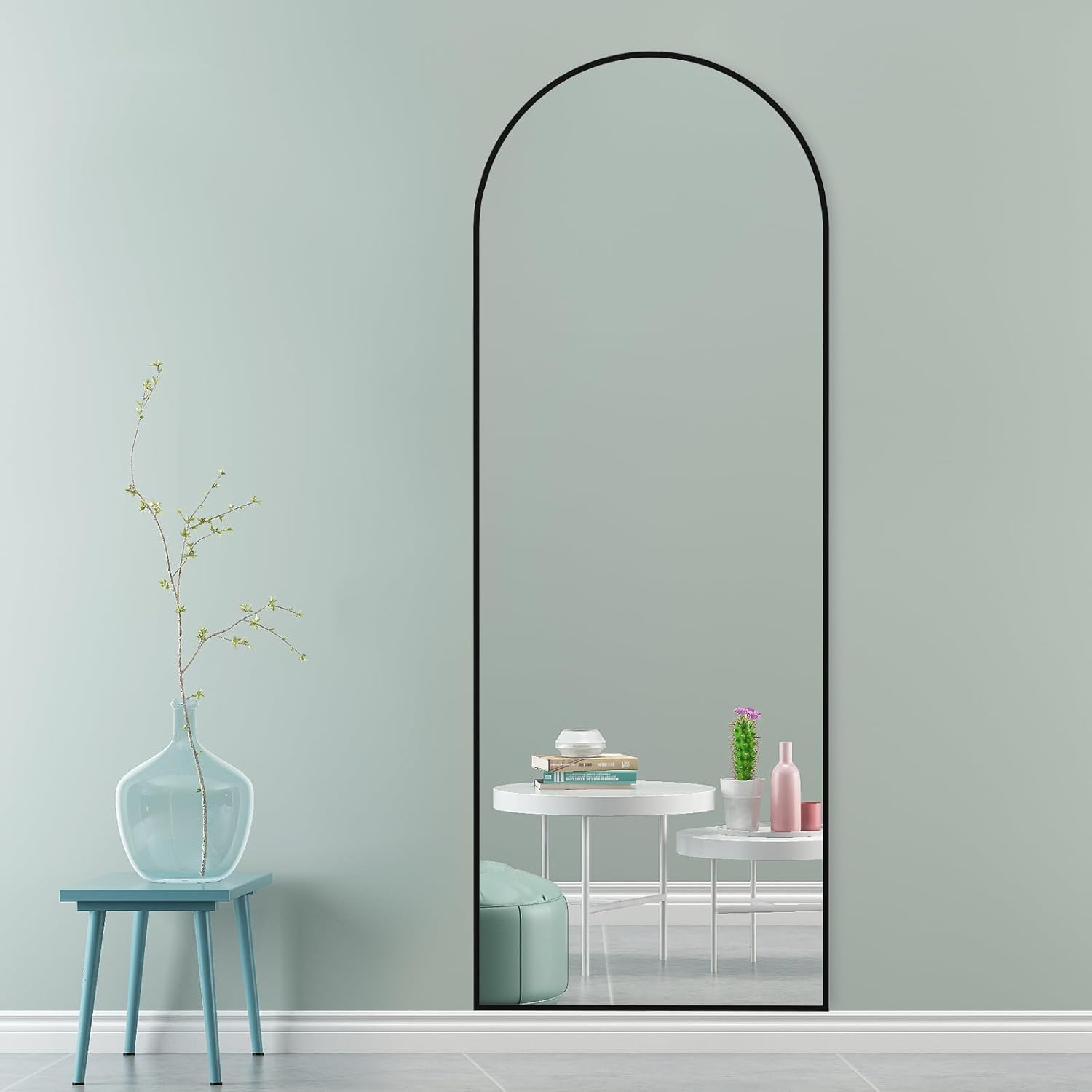 Full Length Bedroom Mirror with Stand