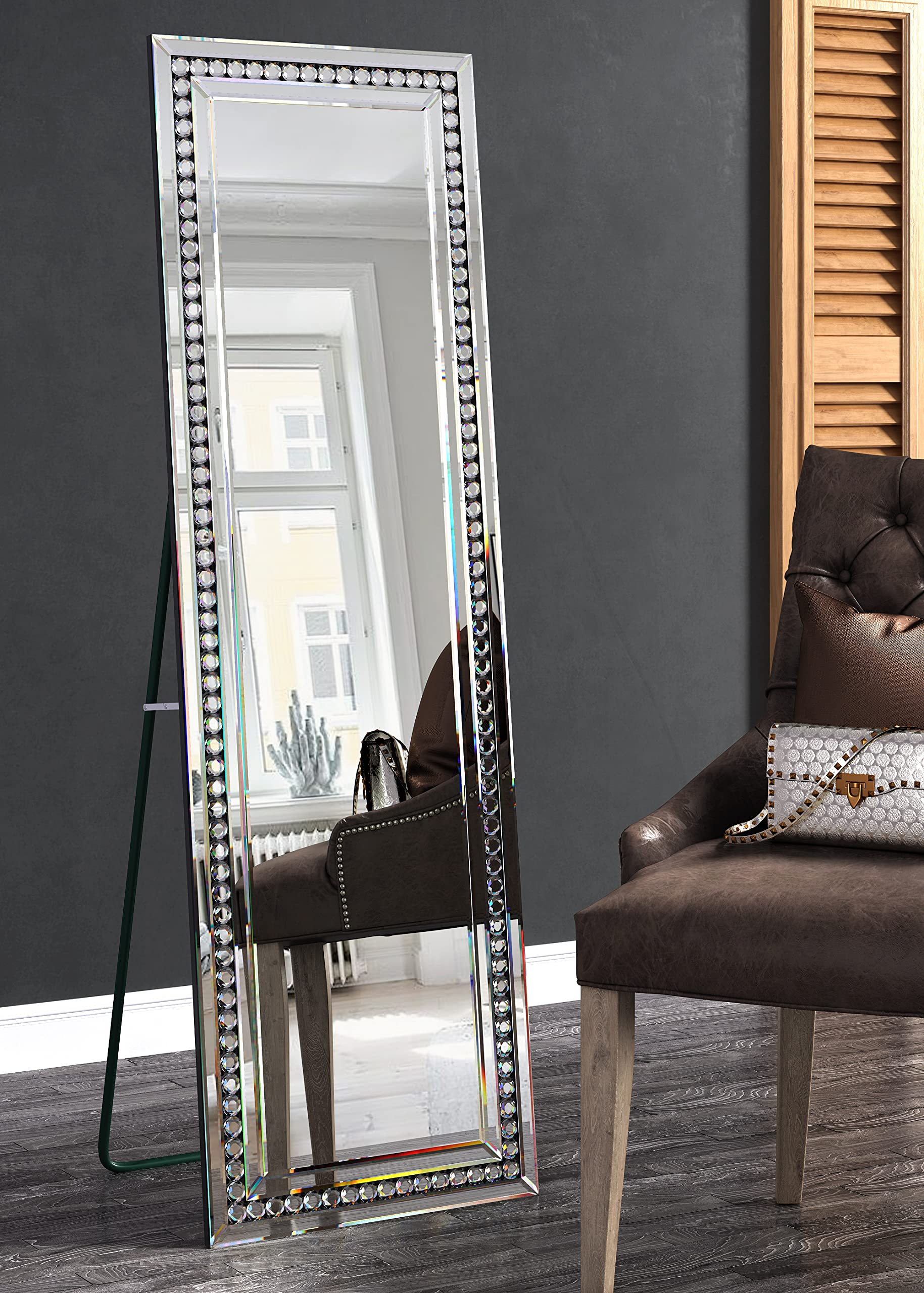 LETTY MASSAGE SERV Full Body Mirror - 59''x 18'' Floor Mirror for Bedroom & Living Room
